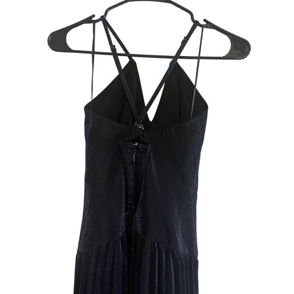 Dress The Population Sleeveless Metallic Cocktail Party Dress Black Size Small - Picture 4 of 6